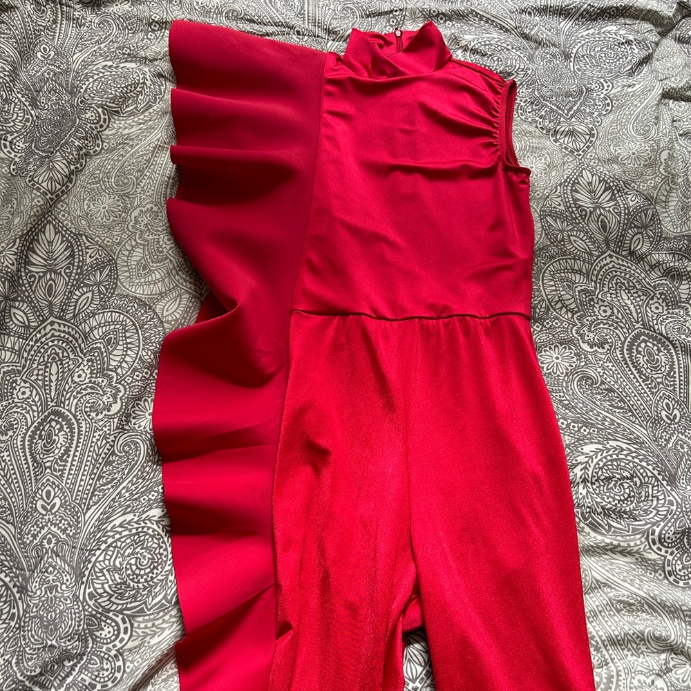 Red Dance Costume/Bodysuit